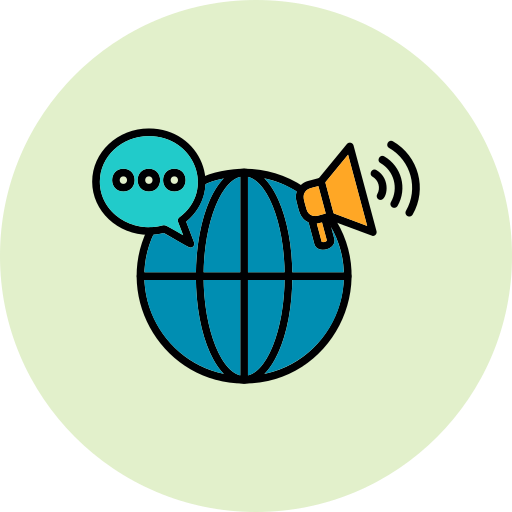グローバルマーケティング Generic Circular icon