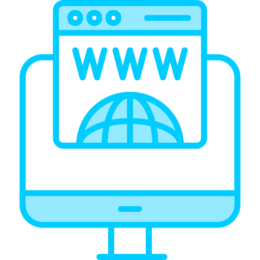 Domain registration Generic Blue icon