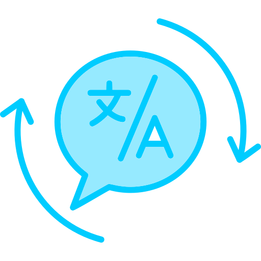 Translation Generic Blue icon