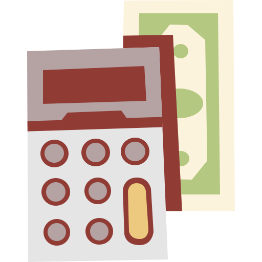 kalkulator Cartoon Flat ikona