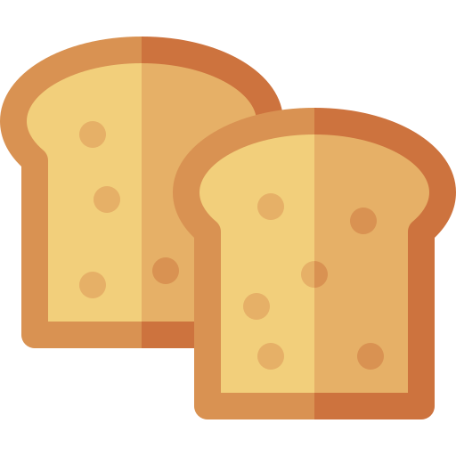 pão Basic Rounded Flat Ícone