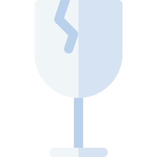 frágil Basic Rounded Flat icono