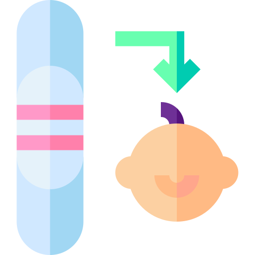 Pregnancy test Basic Straight Flat icon