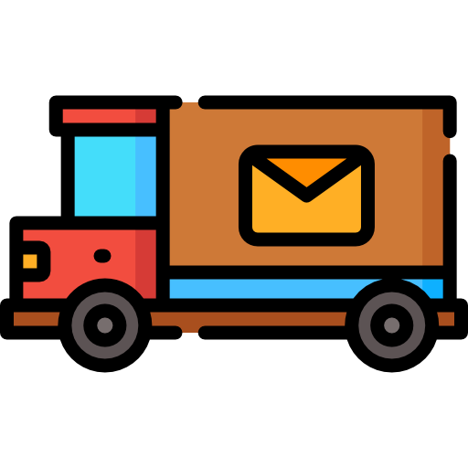 camion de courrier Special Lineal color Icône