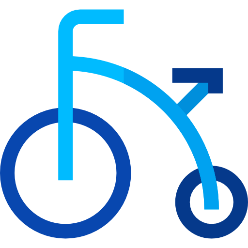 Bicycle Basic Straight Flat icon