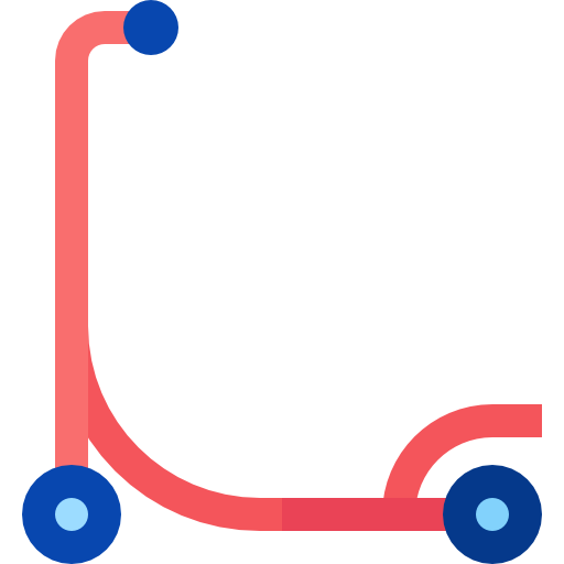 Scooter Basic Straight Flat icon