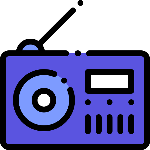 radio Detailed Rounded Lineal color icon