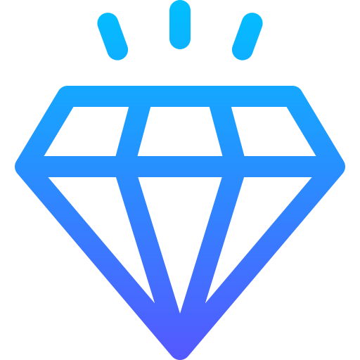 다이아몬드 Basic Gradient Lineal color icon