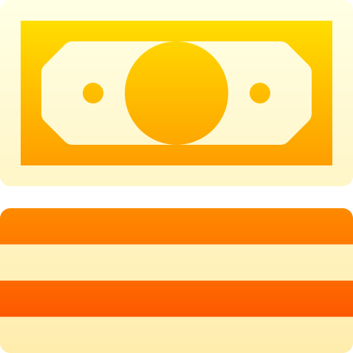 contant geld Basic Gradient Gradient icoon