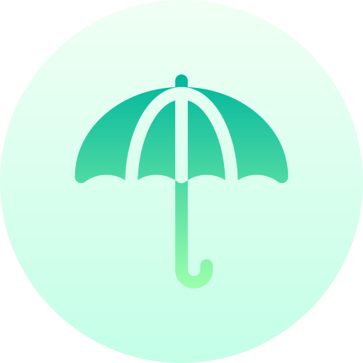 保険 Basic Gradient Circular icon