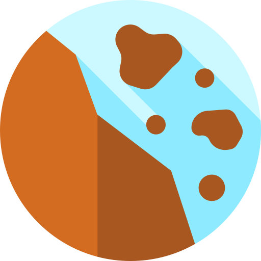 雪崩 Flat Circular Flat icon