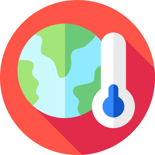 niska temperatura Flat Circular Flat ikona