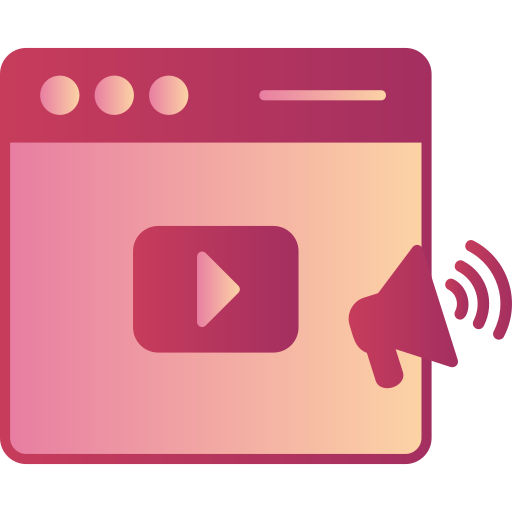 videomarketing Generic Flat Gradient icon