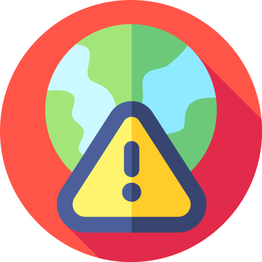 警告 Flat Circular Flat icon