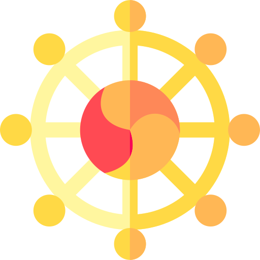 Dharma wheel Basic Rounded Flat icon