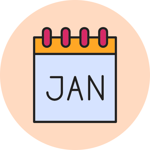 カレンダー Generic Circular icon
