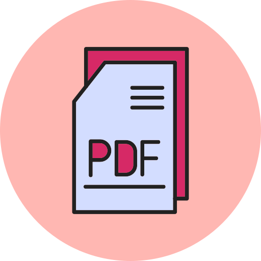archivo pdf Generic Circular icono