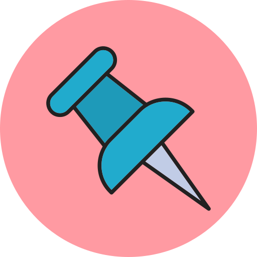 Push pin Generic Circular icon