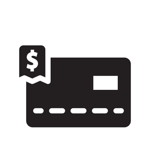 Credit card Generic Glyph icon