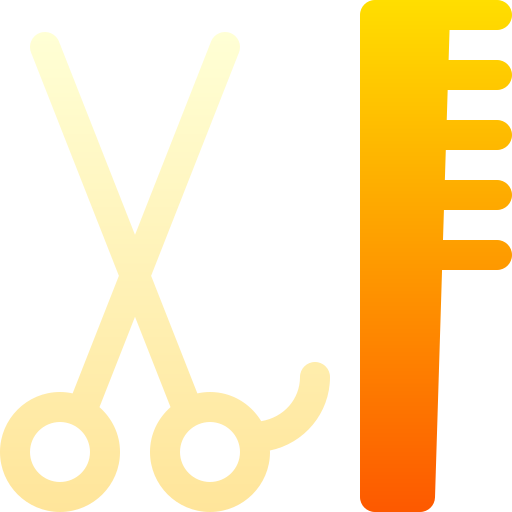 salon fryzjerski Basic Gradient Gradient ikona