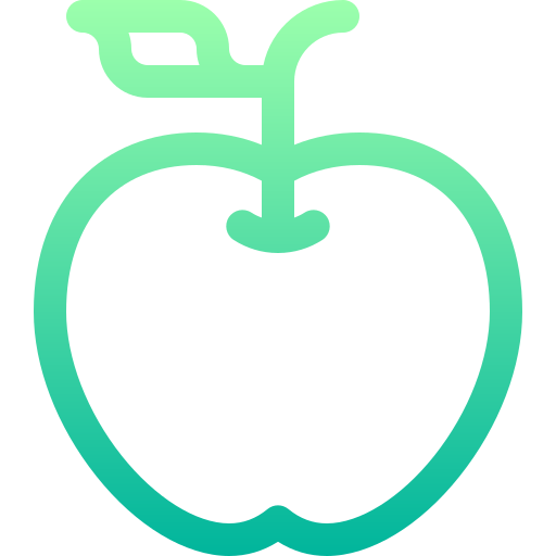 maçã Basic Gradient Lineal color Ícone