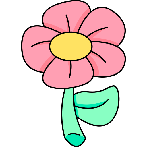 kwiat Generic Thin Outline Color ikona
