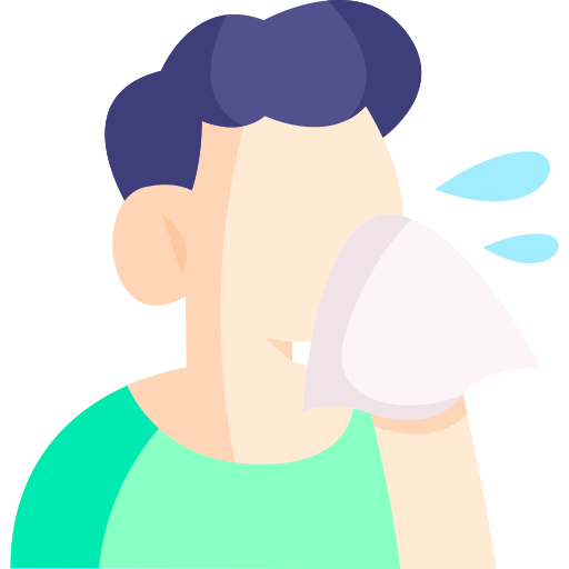 Sneezing Generic Flat icon