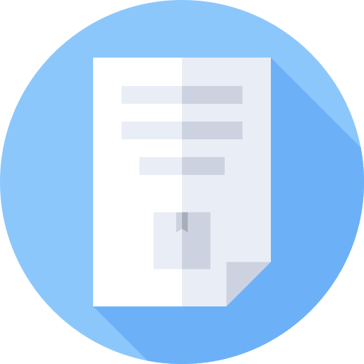 Document Flat Circular Flat icon