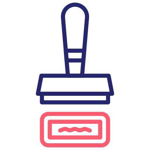 Stamp Generic Outline Color icon