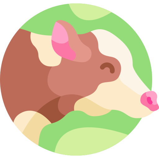 krowa Detailed Flat Circular Flat ikona