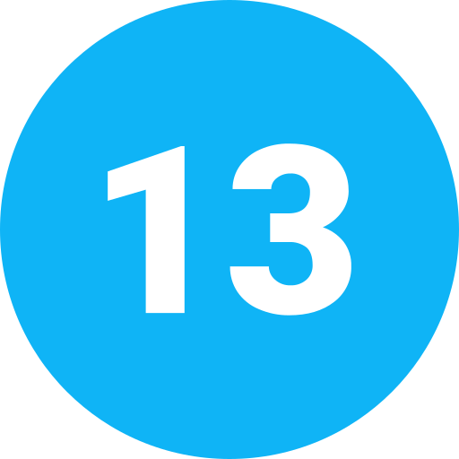 dreizehn Generic Flat icon