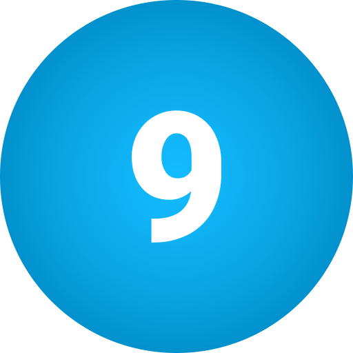 Nine Generic Flat Gradient icon