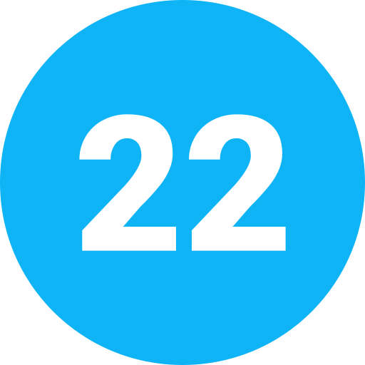 Двадцать два Generic Flat иконка