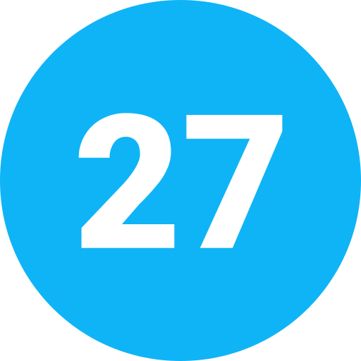 siebenundzwanzig Generic Flat icon