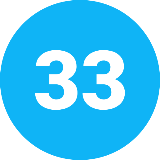 Thirty three Generic Flat icon