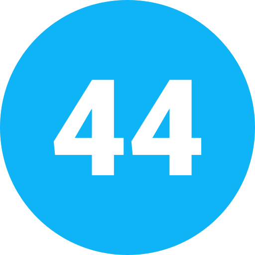Forty four Generic Flat icon