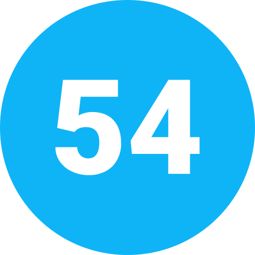 Fifty four Generic Flat icon