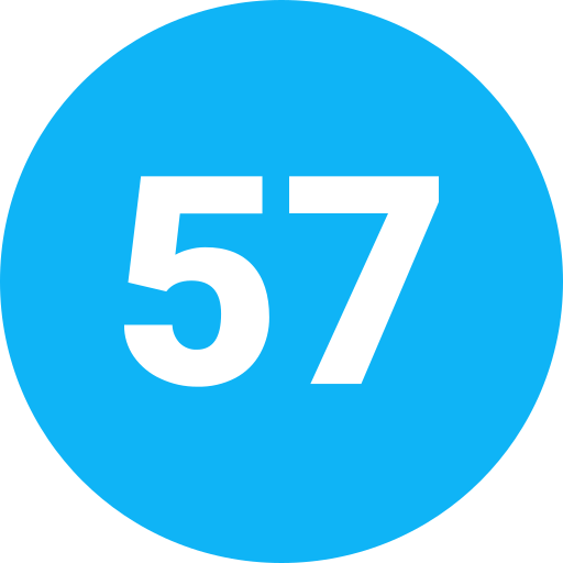 Fifty seven Generic Flat icon
