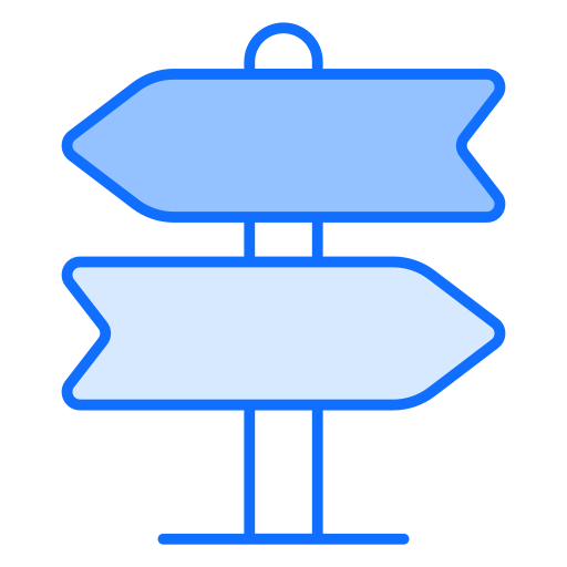 사인 포스트 Generic Blue icon