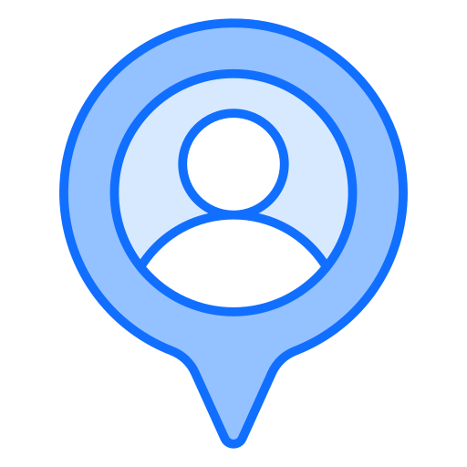 Location pointer Generic Blue icon