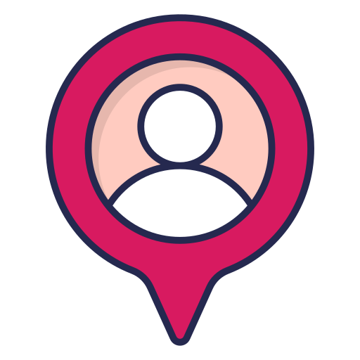 Location pointer Generic Outline Color icon