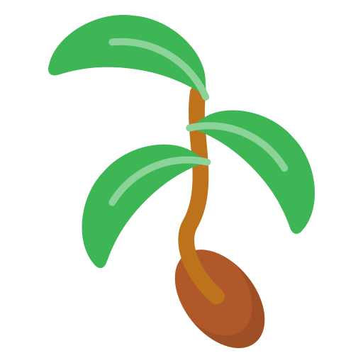 groene spruit Generic Flat icoon