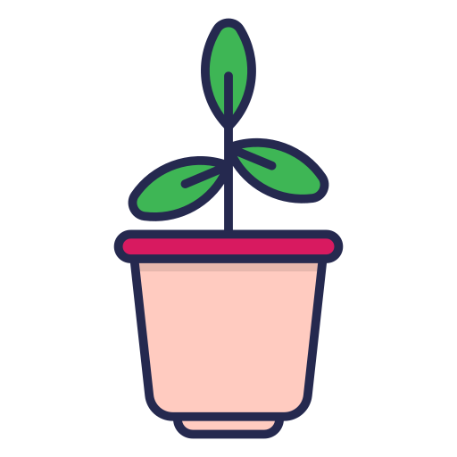 vaso de plantas Generic Outline Color Ícone
