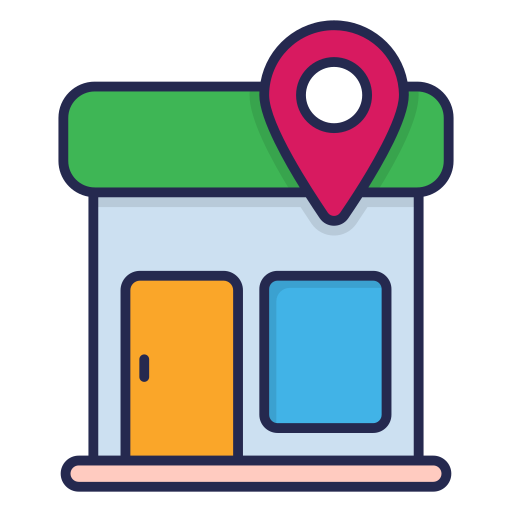 Map point Generic Outline Color icon
