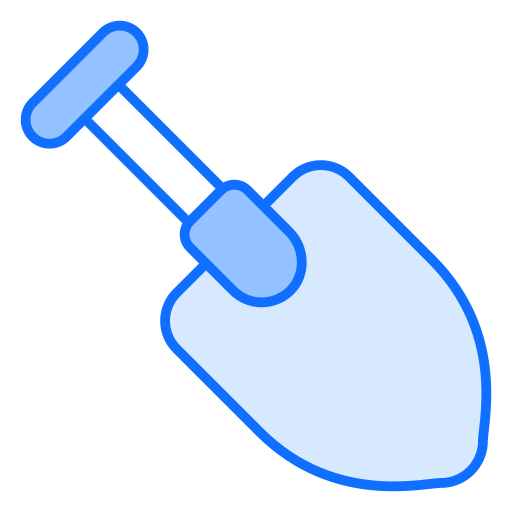 Shovel Generic Blue icon