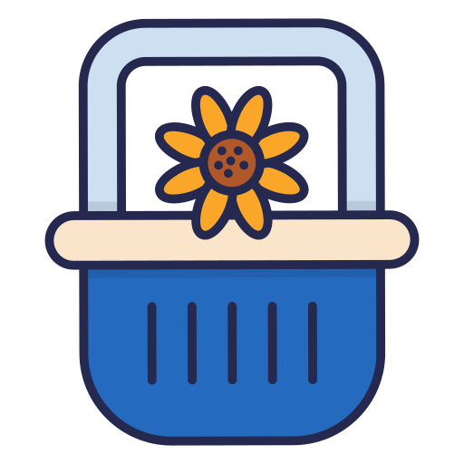 Flower basket Generic Outline Color icon