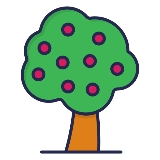 果樹 Generic Outline Color icon