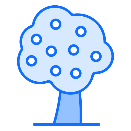 Fruit tree Generic Blue icon