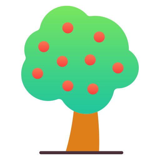 drzewo owocowe Generic Flat Gradient ikona