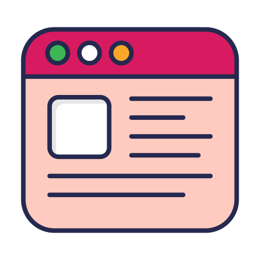 Web content Generic Outline Color icon